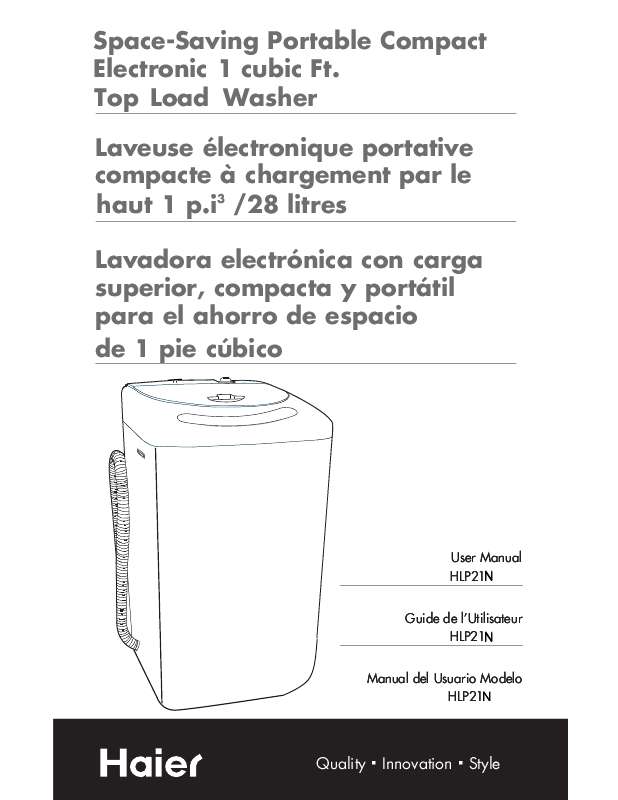Mode d'emploi HAIER HLP21N