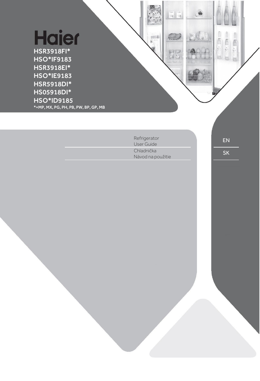 Notice réfrigérateur HAIER HSR5918DIPB Trouver une solution à un — free download
