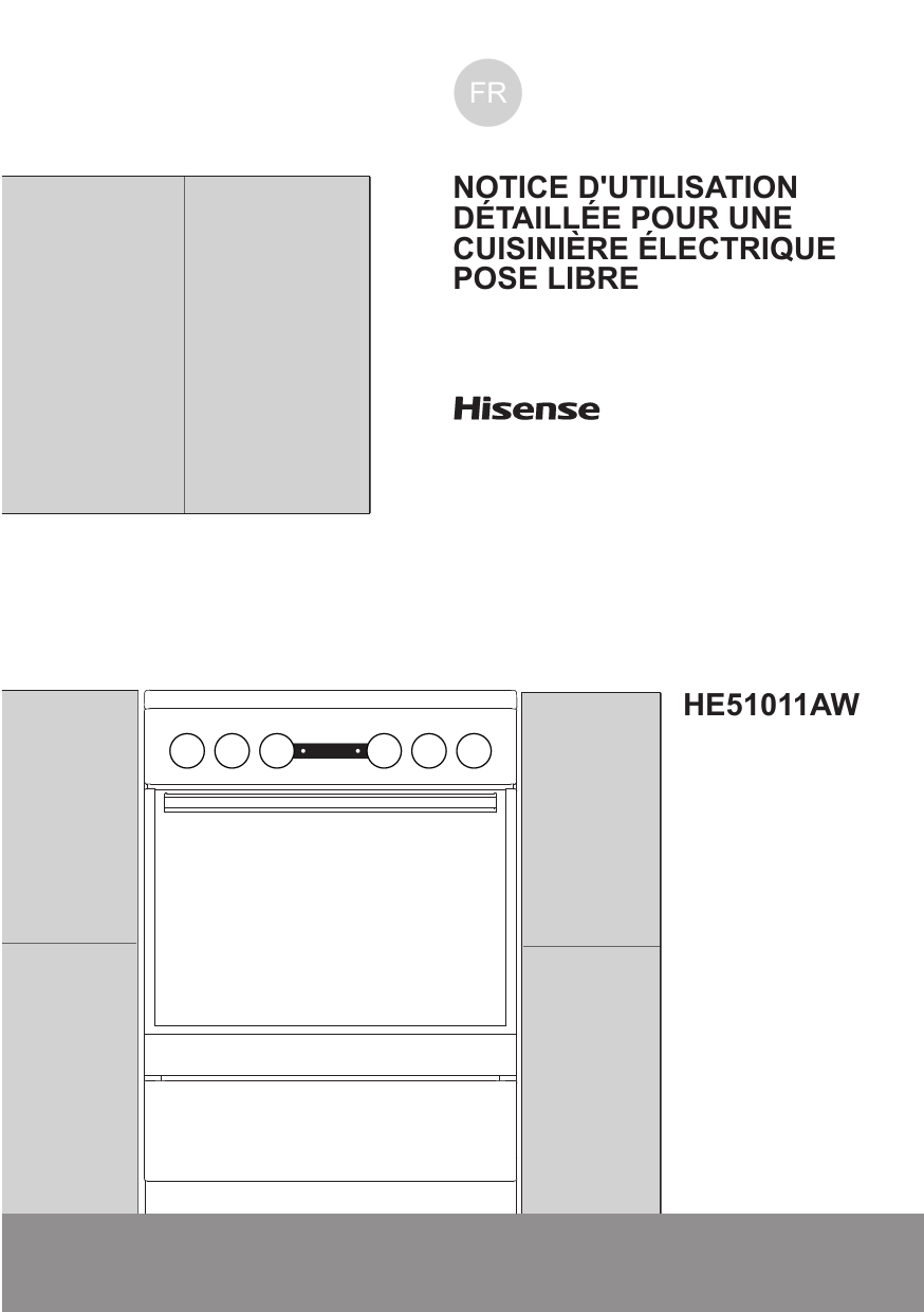 Notice four HISENSE HE51011AW Trouver une solution à un problème