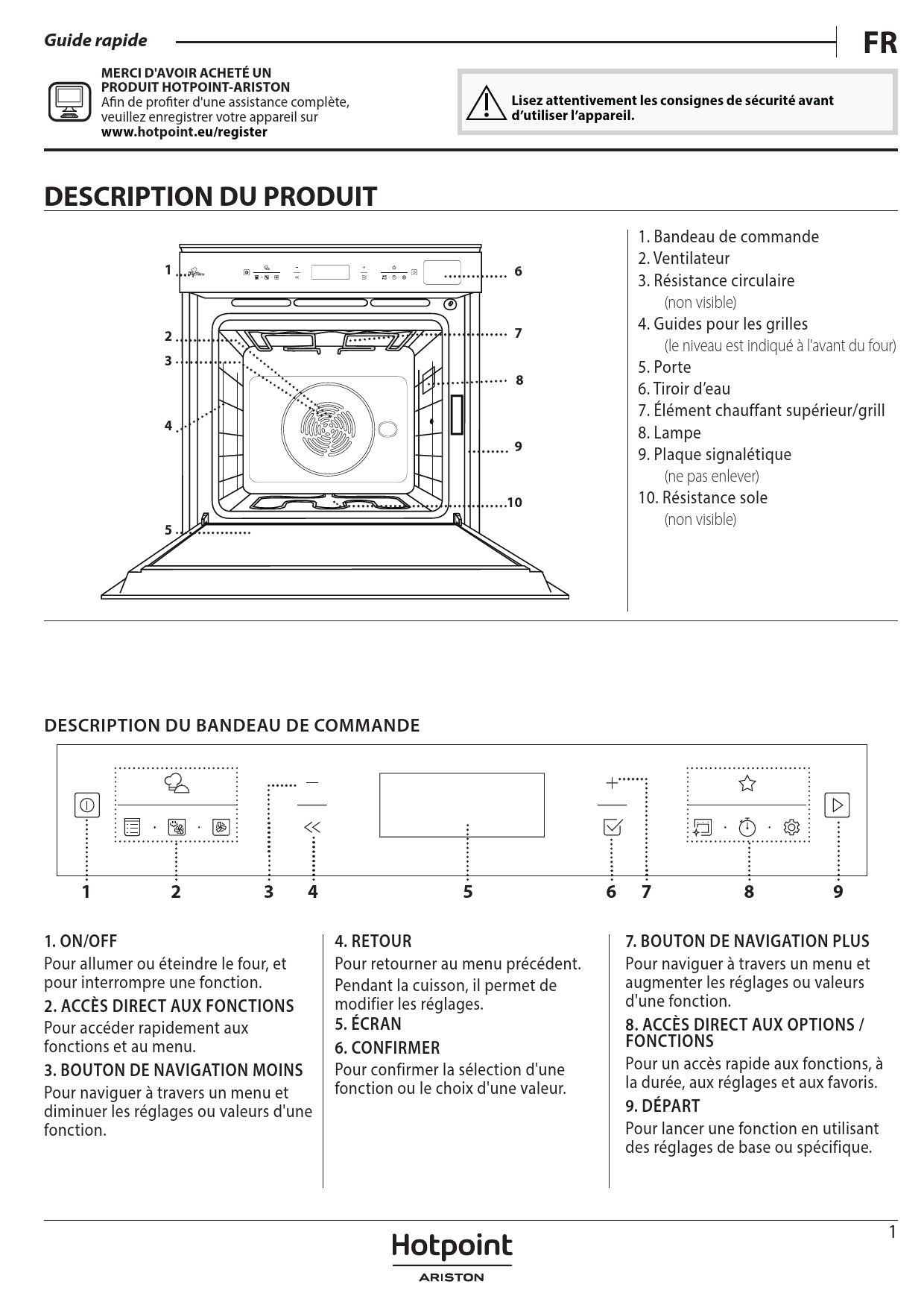 Notice Four HOTPOINT FI6S8C1SHIXHA Trouver Une Solution à Un Problème ...