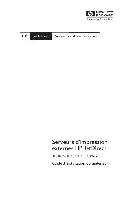 Notice HP JETDIRECT 500X PRINT SERVER 