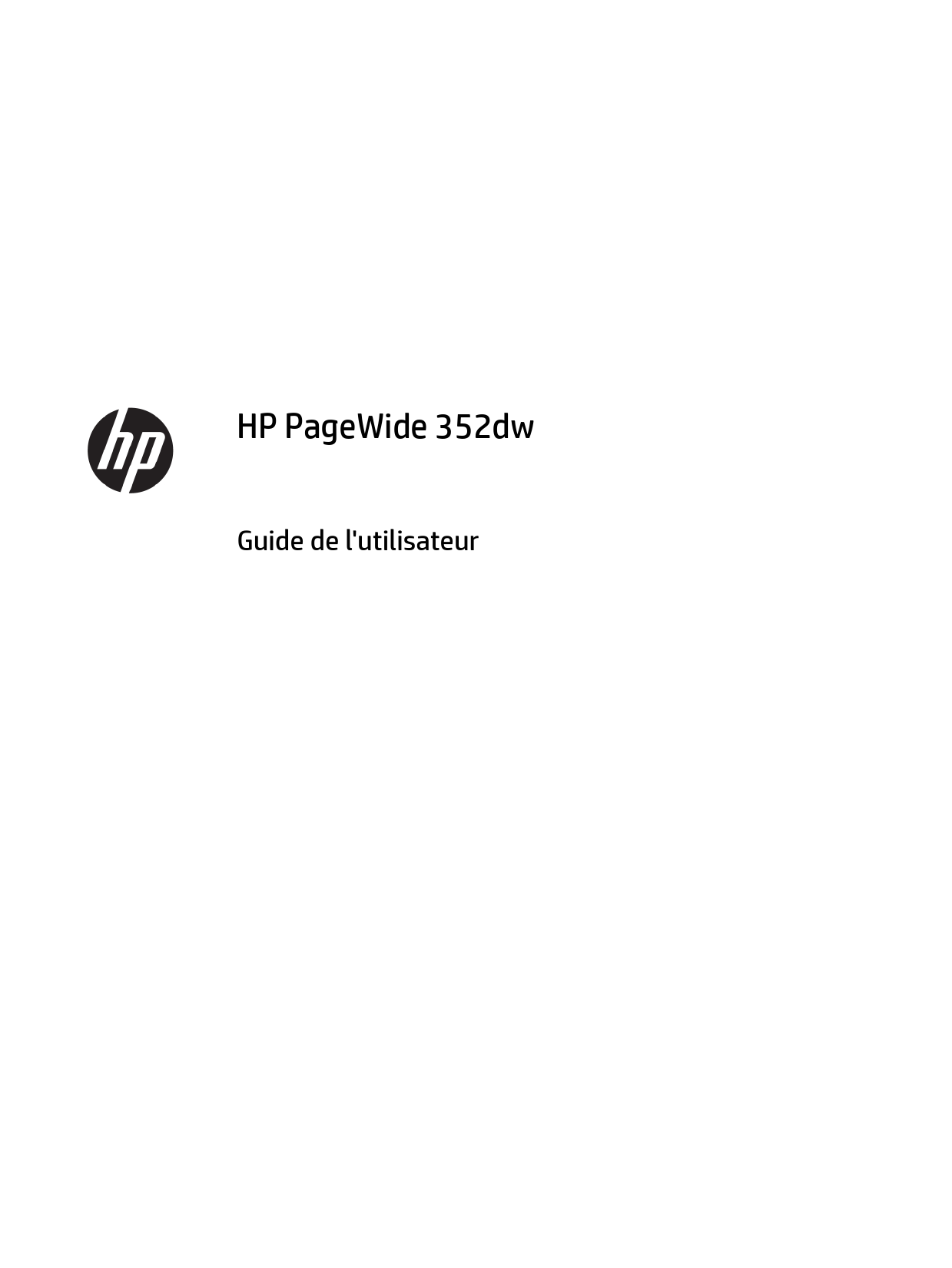 Mode d'emploi HP PAGEWIDE 352DW