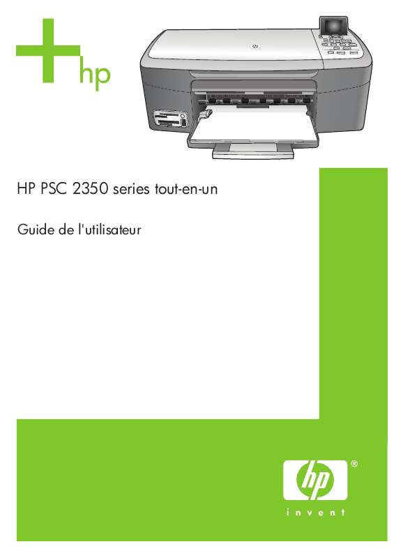 Mode d'emploi HP PSC 2355