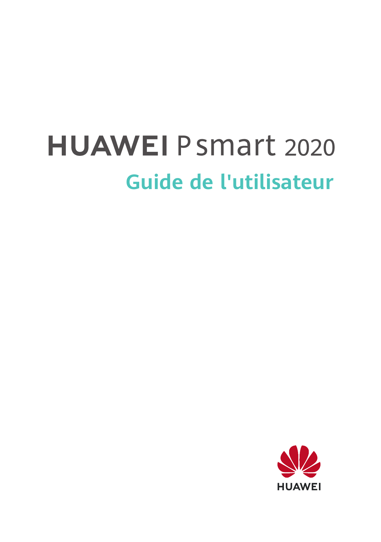 Mode d'emploi HUAWEI P SMART 2020