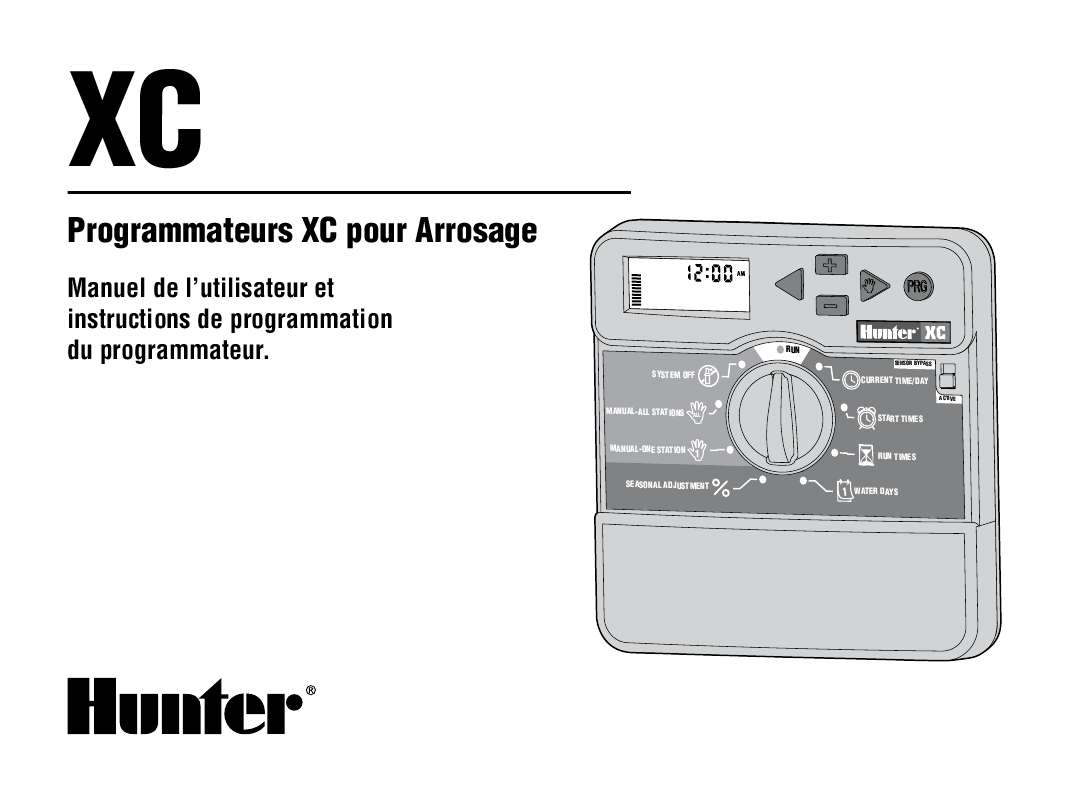 Programmateur Arrosage Hunter Mode D emploi En Francais