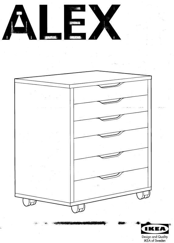 Mode d'emploi IKEA ALEX CAI TIR ROUL BLA