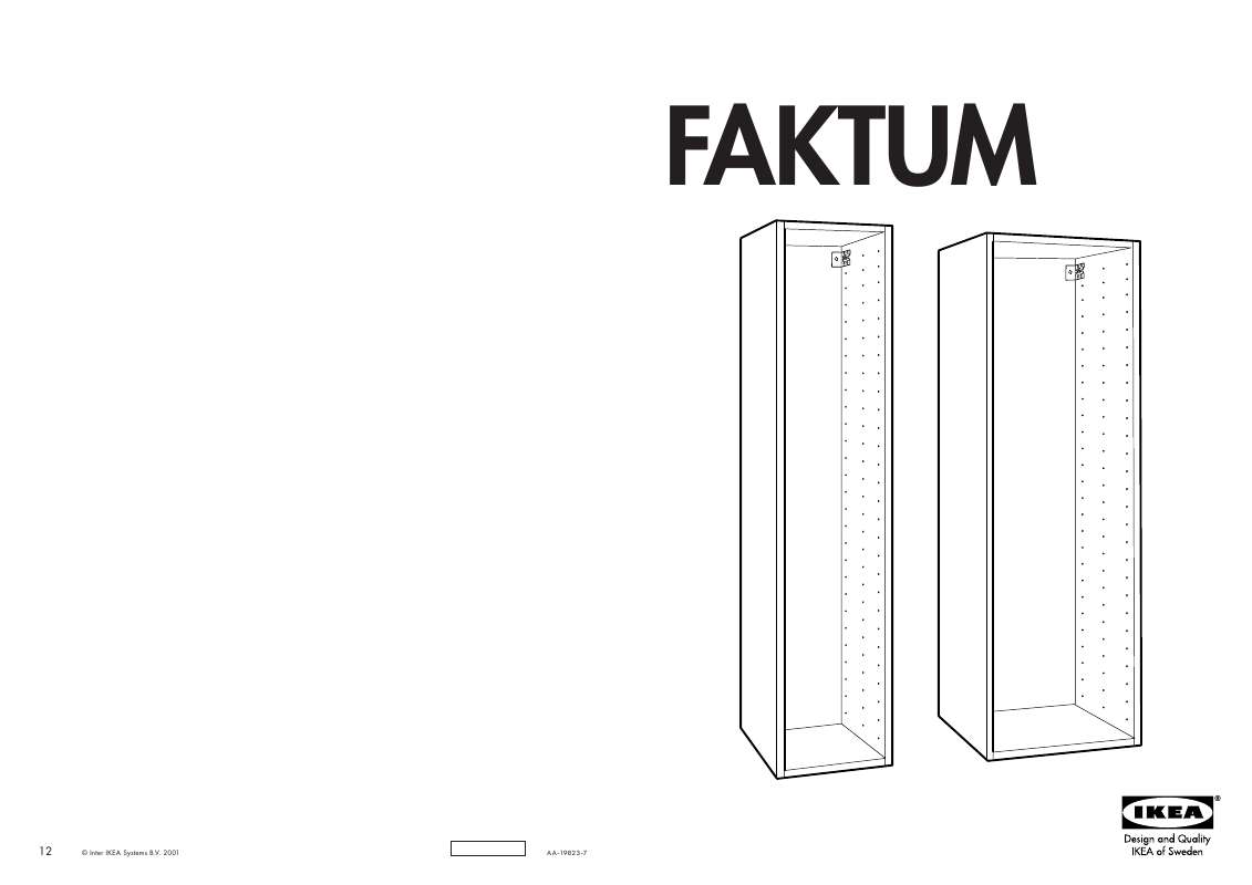 Mode d'emploi IKEA FAKTUM