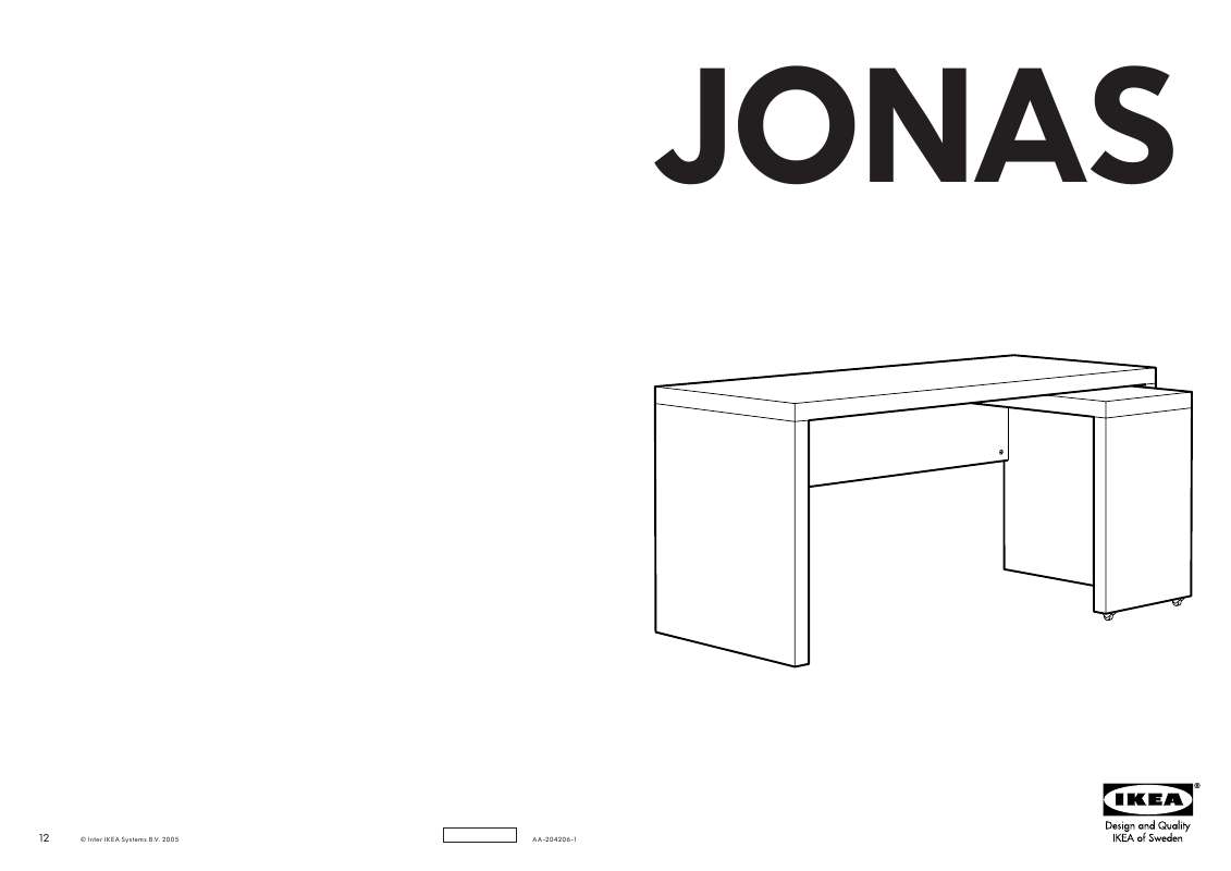 Mode d'emploi IKEA JONAS