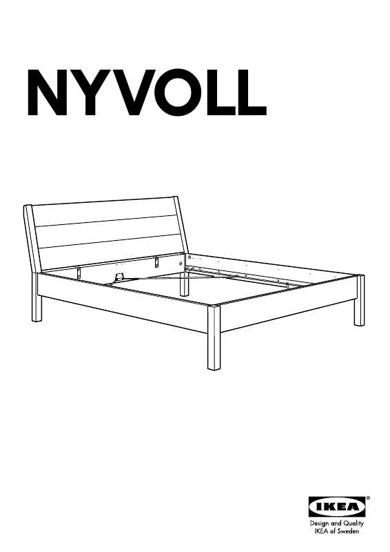 Mode d'emploi IKEA NYVOLL BETTGESTELL