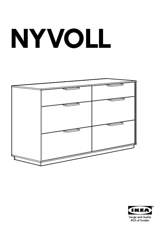 Mode d'emploi IKEA NYVOLL KOMMODE
