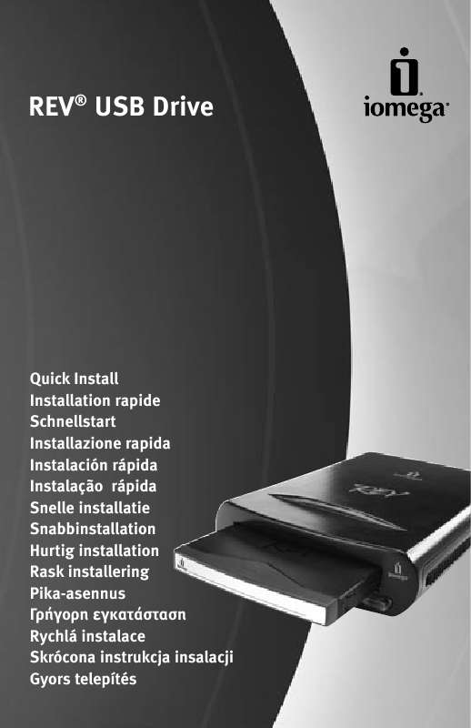 Notice IOMEGA REV USB DRIVE Trouver une solution à un problème IOMEGA