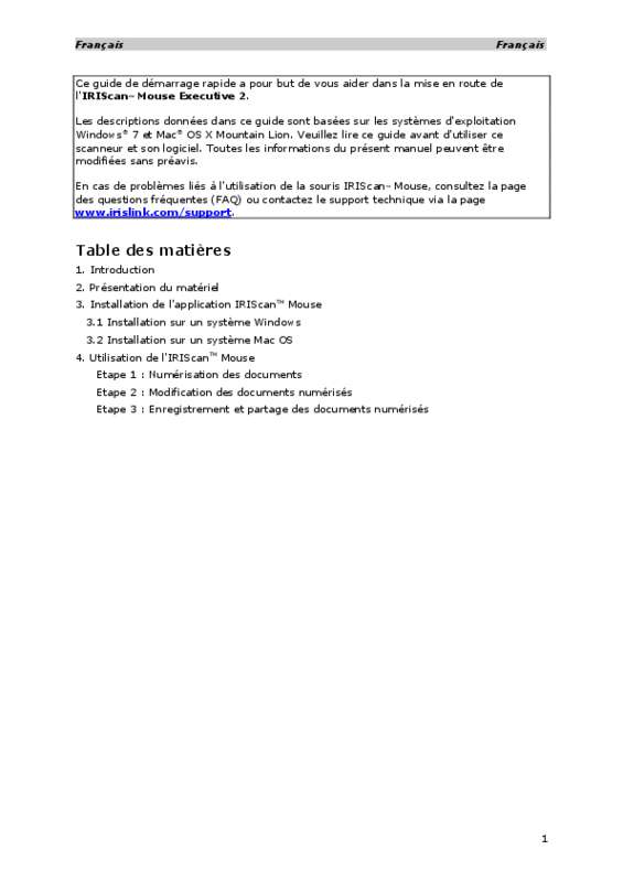Copy of IRIScan Mouse Executive 2 - Souris Scanner (Windows & Mac)