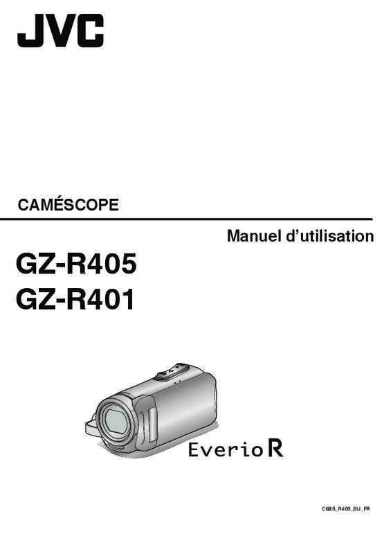 Notice JVC GZ R405B action cam Trouver une solution à un problème JVC GZ R405B mode d emploi