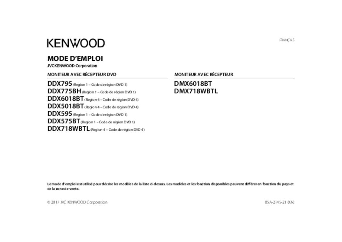 Mode d'emploi KENWOOD KFD 340