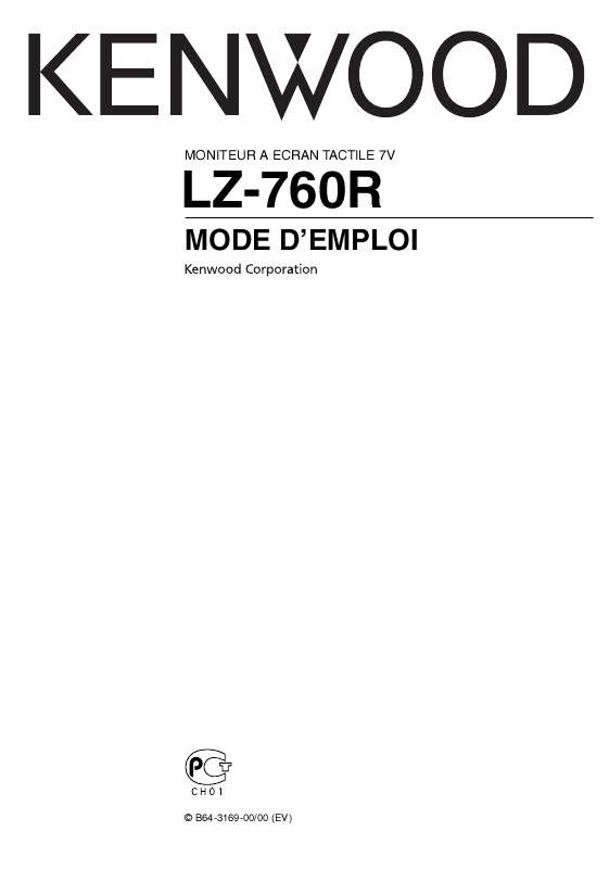 Mode d'emploi KENWOOD LZ-760R