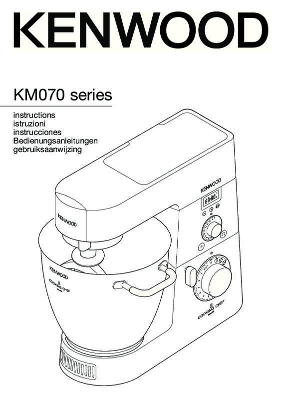Mode d'emploi KENWOOD ROBOT MAJOR KMM075