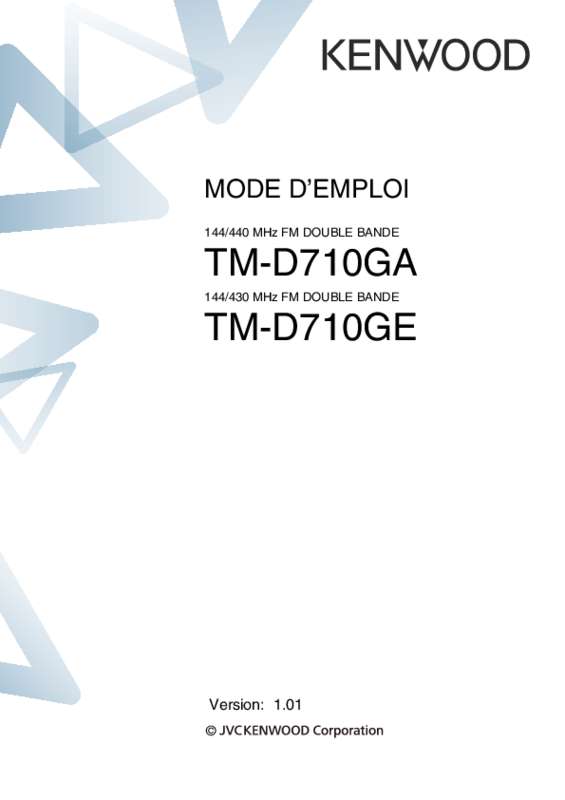 Mode d'emploi KENWOOD TM-D710GA