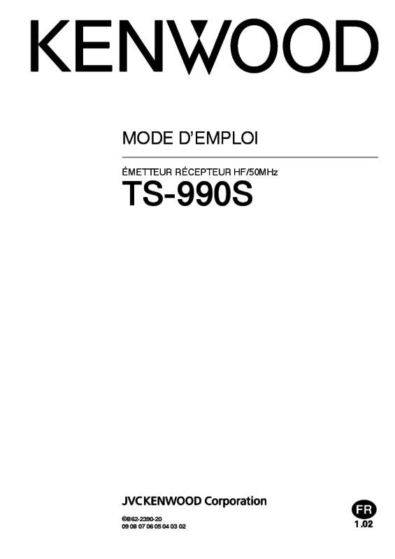 Mode d'emploi KENWOOD TS-990S