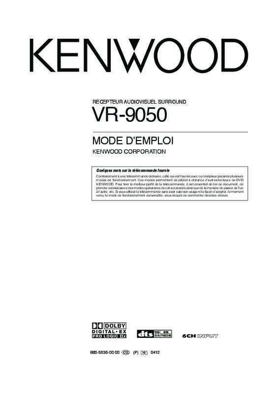 Mode d'emploi KENWOOD VR-9050