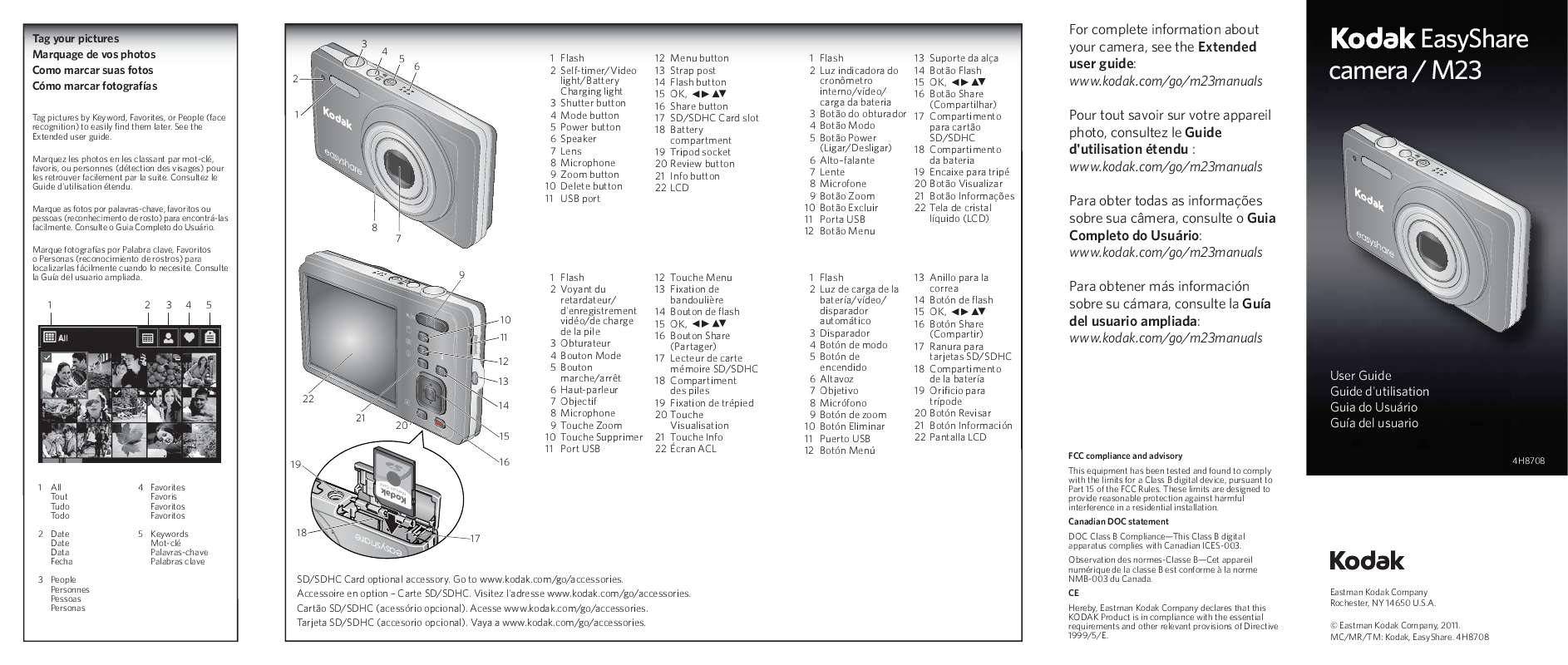 Mode d'emploi Kodak PixPro AZ401 (Français - 1 des pages