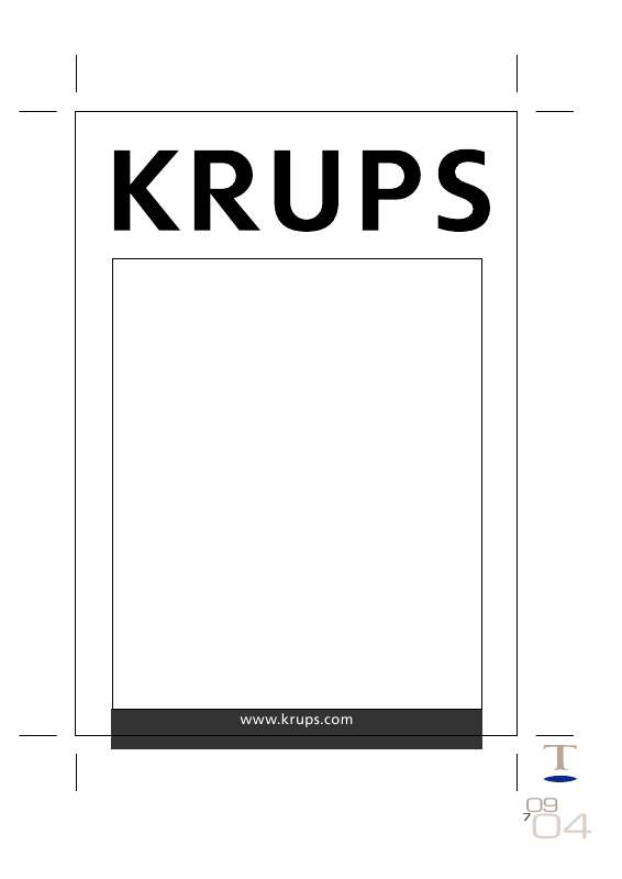 Mode d'emploi KRUPS XP4050