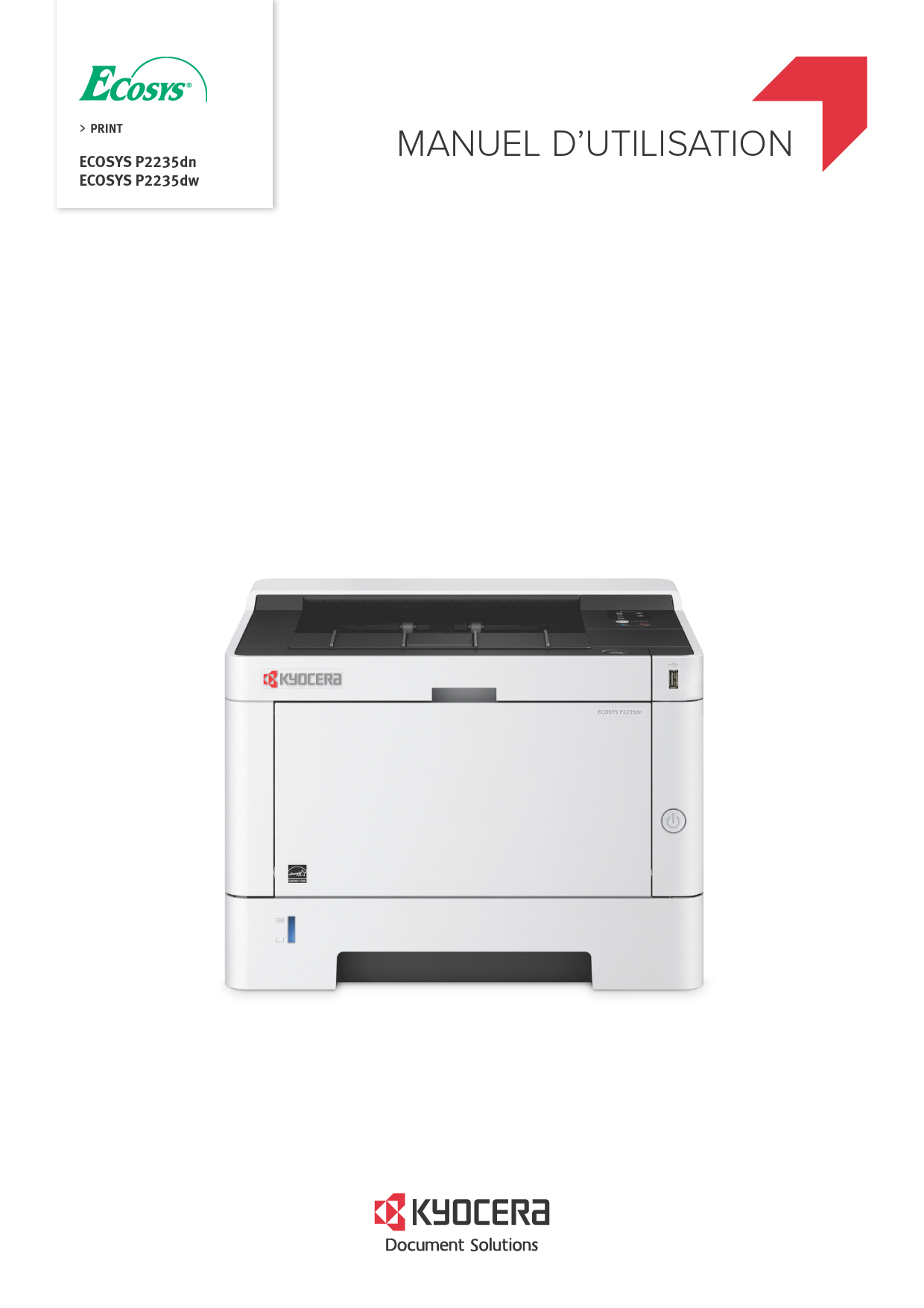 Mode d'emploi KYOCERA ECOSYS P2235DW