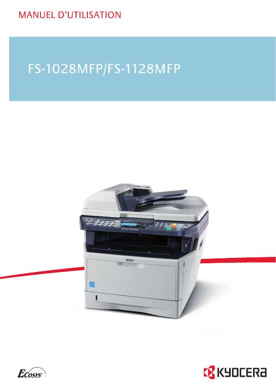 Notice KYOCERA FS-1028MFP - photocopieur Trouver une solution à un ...