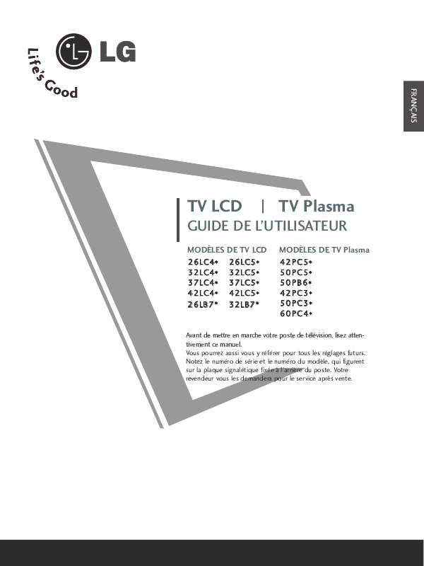 Mode d'emploi LG 32LB75-ZB.AEU