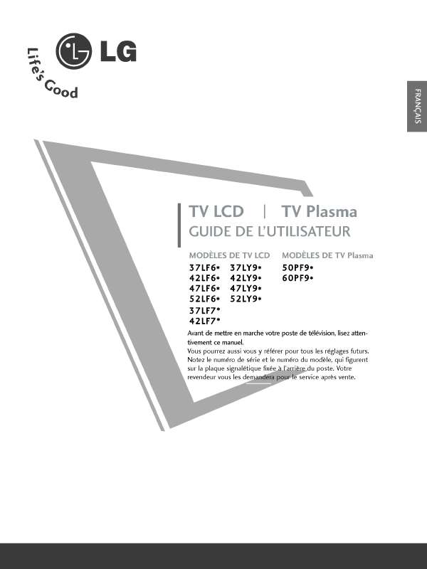 Mode d'emploi LG 60PF95