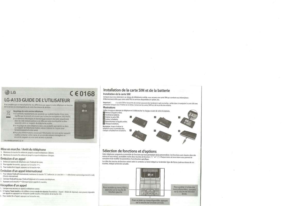 Notice LG A133 Climatiseur Trouver Une Solution Un Probl me LG A133 