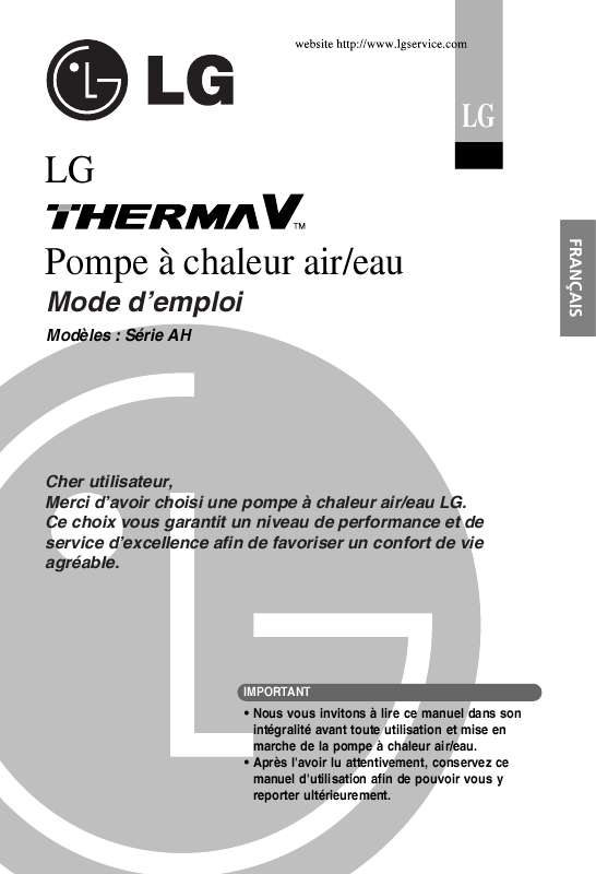 Notice LG AHUW126A0 - climatiseur Trouver une solution à un problème LG