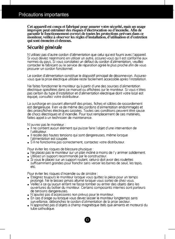 Mode d'emploi LG CB563G