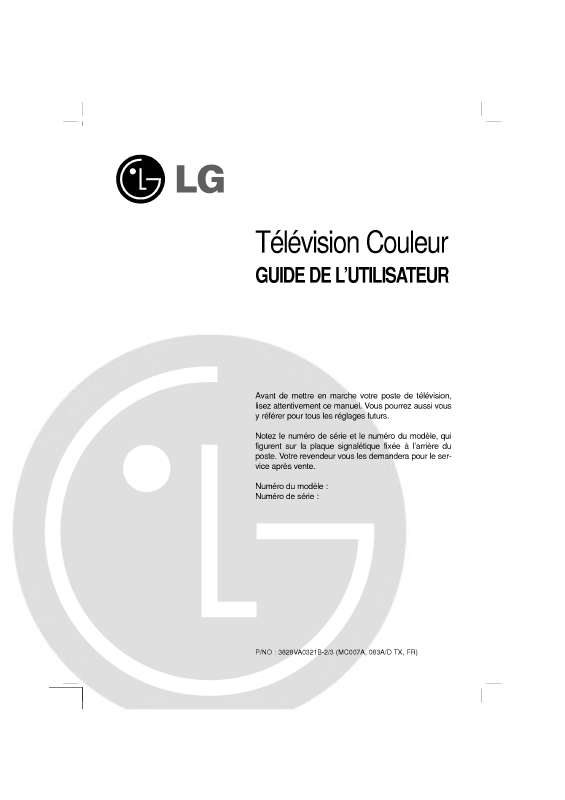 Mode d'emploi LG CE-28H86ST