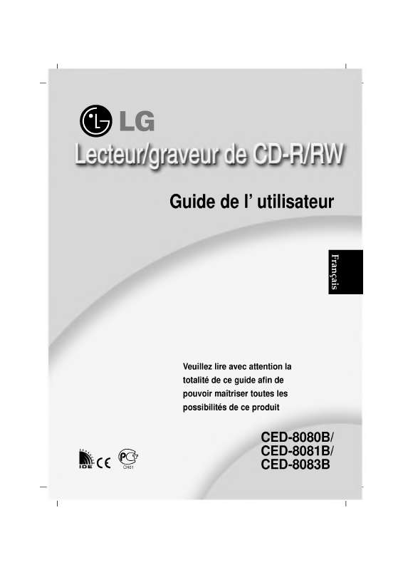 Mode d'emploi LG CED-8081B