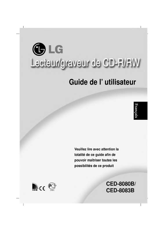 Mode d'emploi LG CED-8083B