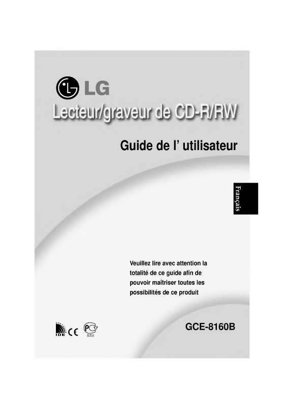 Mode d'emploi LG GCE-8160B