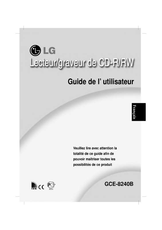 Mode d'emploi LG GCE-8240B