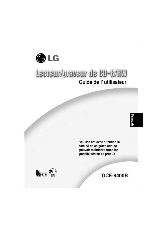 Mode d'emploi LG GCE-8400B