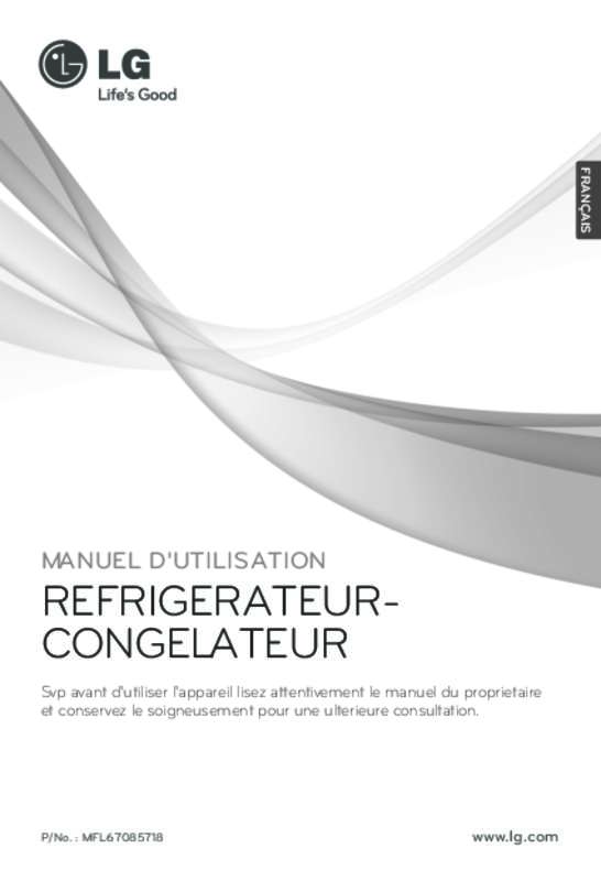 Notice réfrigérateurcongélateur LG GRF8636AC Trouver une solution à un problème LG GRF8636AC