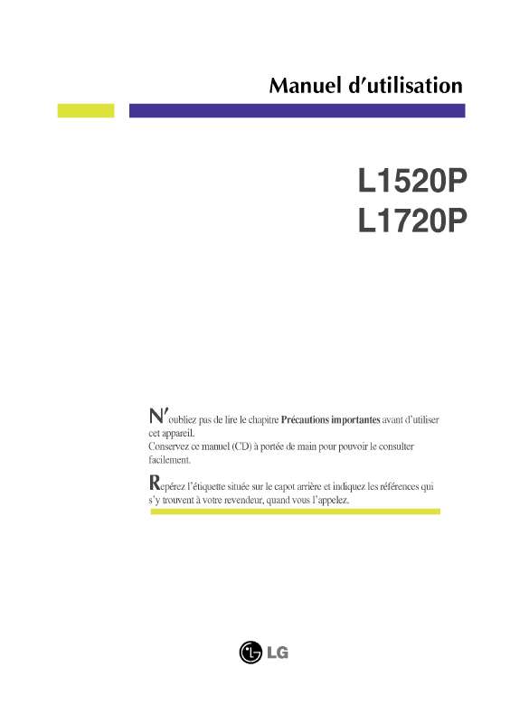 Mode d'emploi LG L1520P