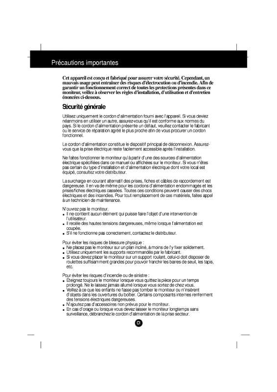 Mode d'emploi LG LB500