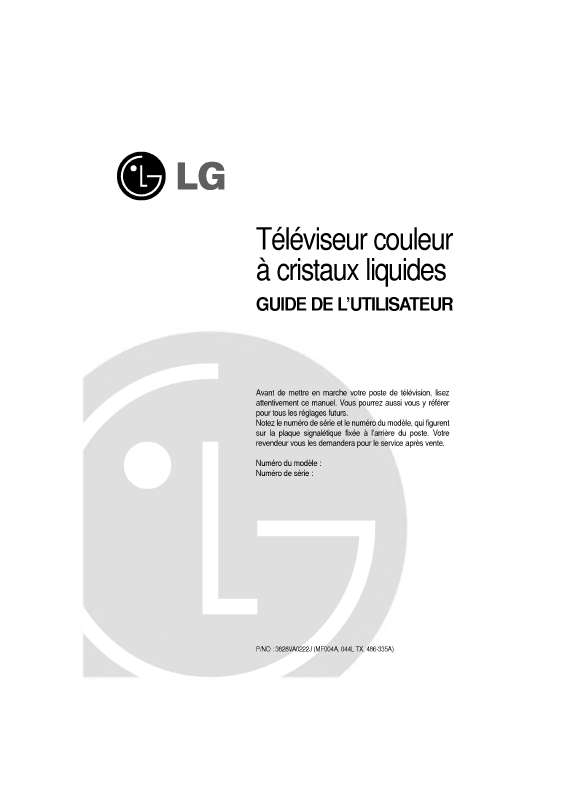 Mode d'emploi LG LL-15A10