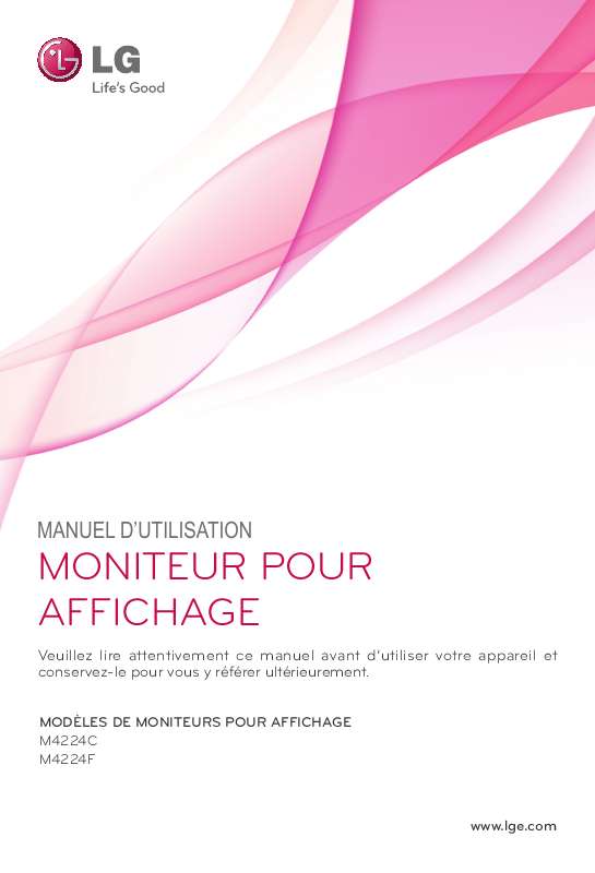 Mode d'emploi LG M4224FCBA