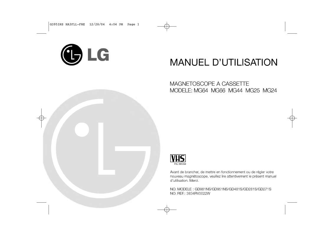 Mode d'emploi LG MG66