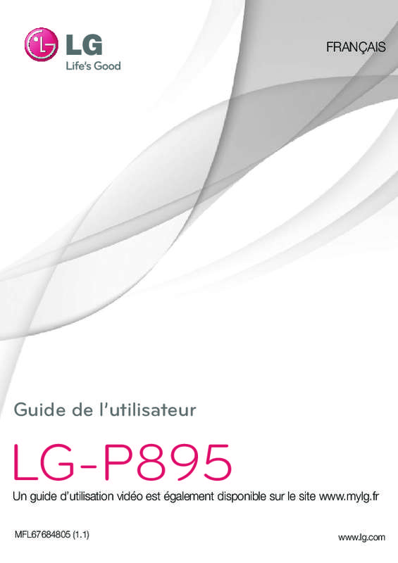 Mode d'emploi LG P895