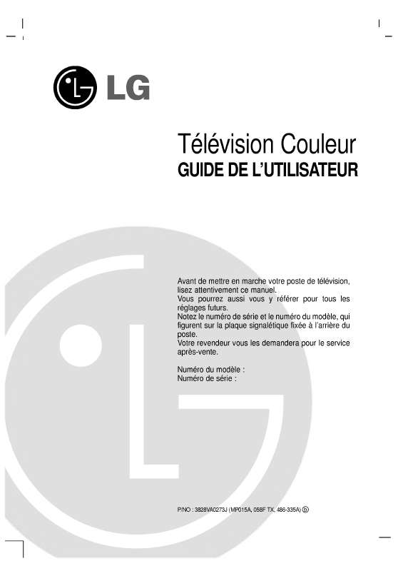 Mode d'emploi LG PL-53A82T