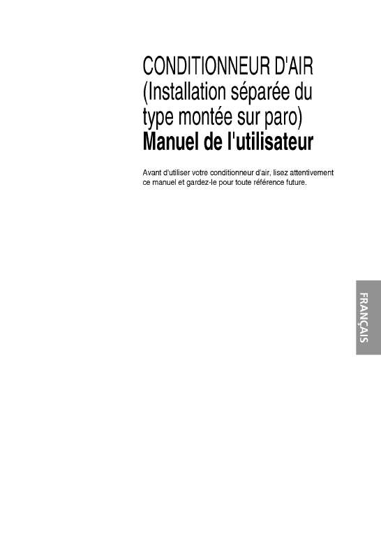 Mode d'emploi LG Q09AWR