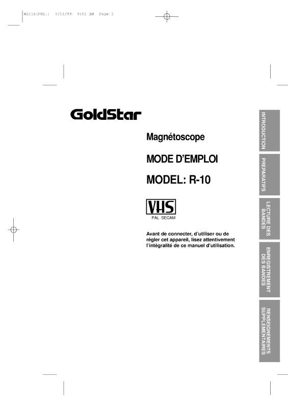 Mode d'emploi LG R-10