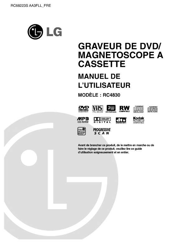 Mode d'emploi LG RC4830