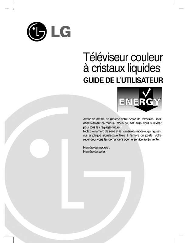 Mode d'emploi LG RZ-23LZ50